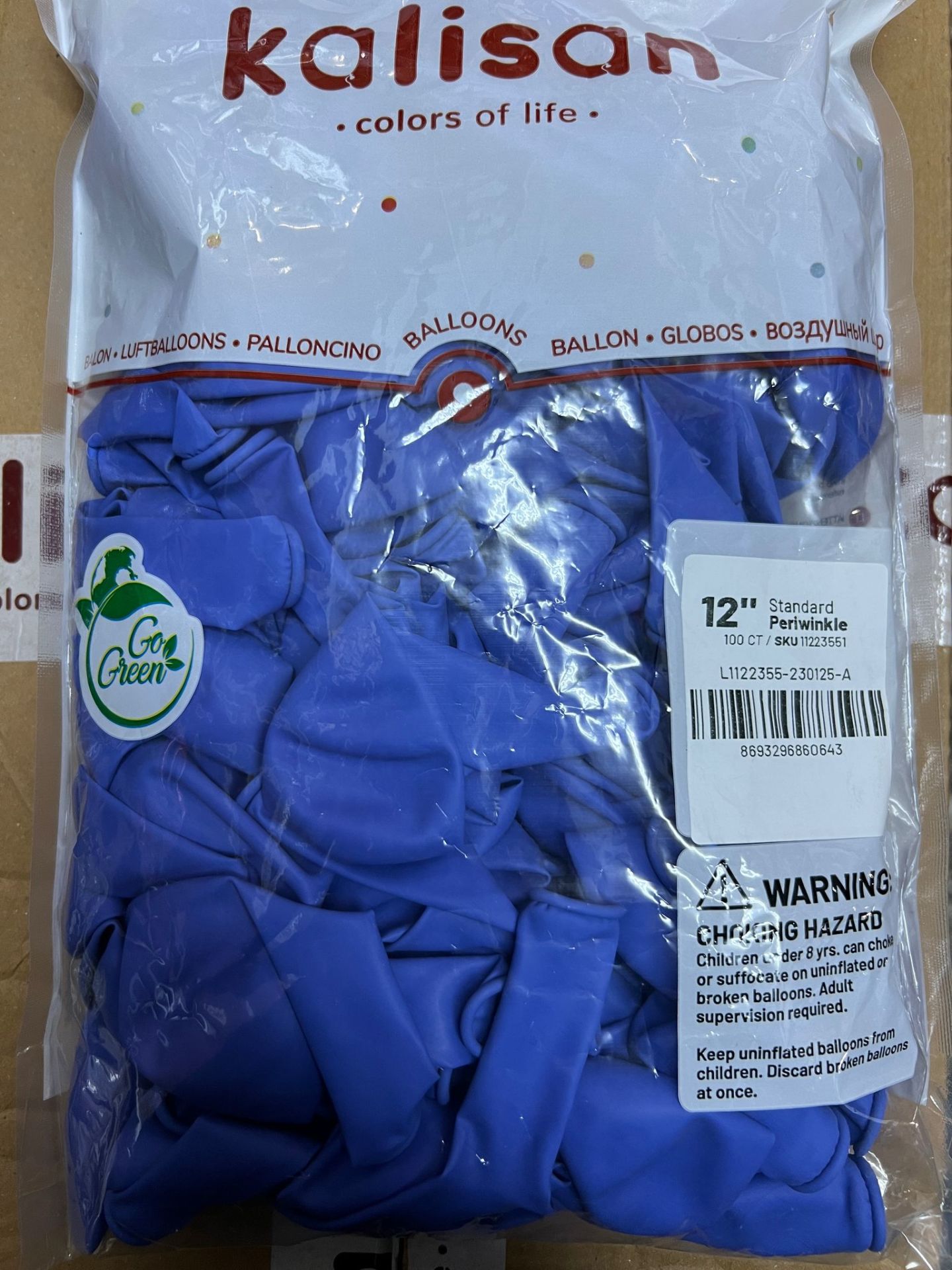 12'' Standart Balon Periwinkle 100’lü