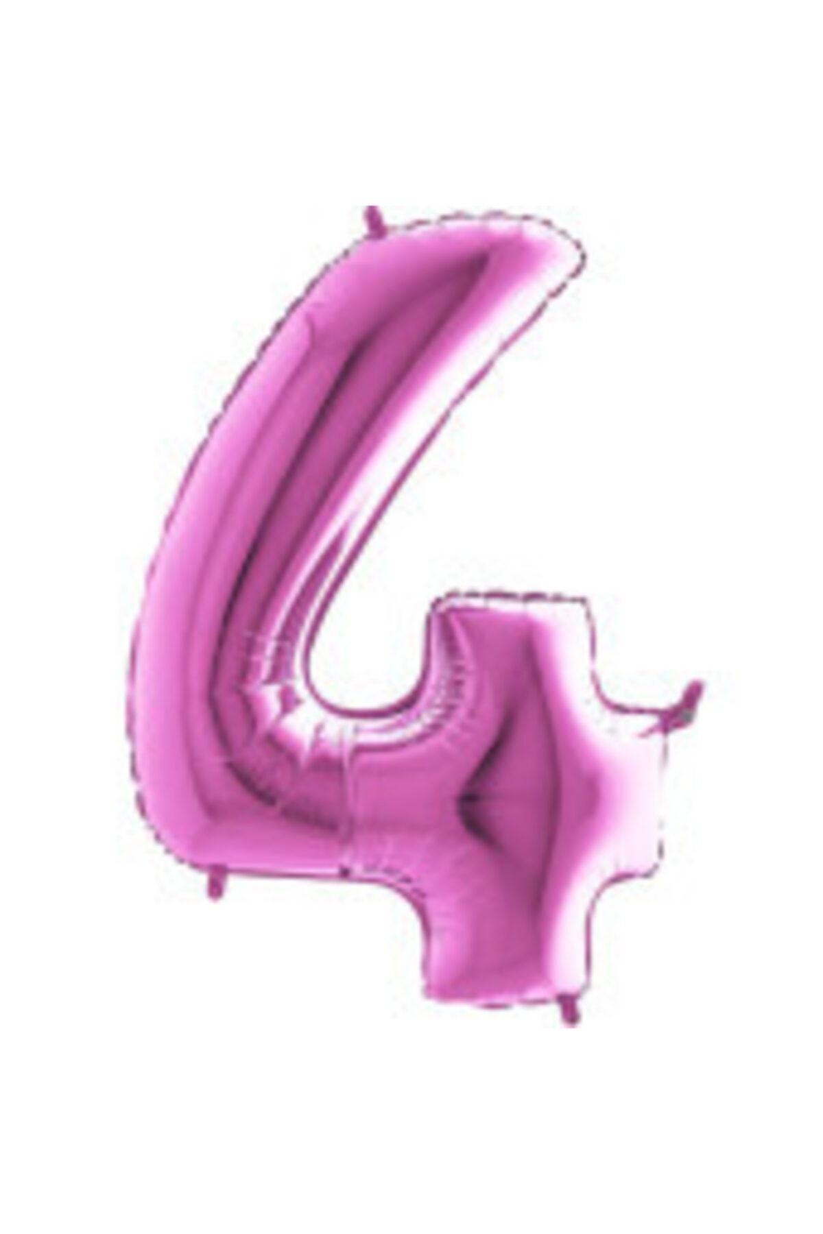 40 Inç 100 Cm Pembe Folyo Rakam Balon 4