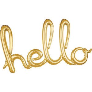 Hello Gold Birleşik Folyo Balon