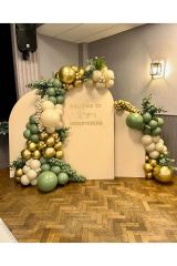 Krom Gold Retro Okaliptus ve Deniz Kumu Balon Zinciri 100 Adet