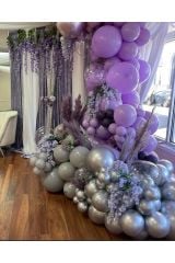 Krom Gold Fırtına Mavisi ve Kış Yeşili Balon Zinciri 100 Adet
