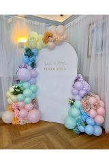 Makaron Renklerde Balon Zinciri 100 Adet