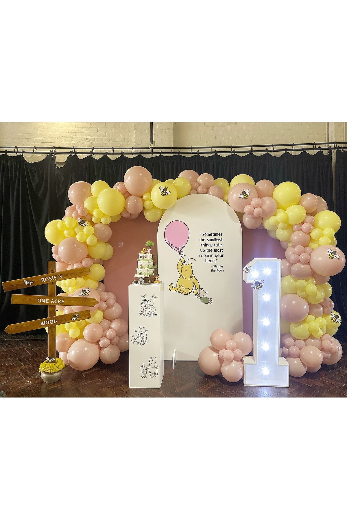 Makaron Sarı Ve Pink Blush Balon Zinciri 100 Adet