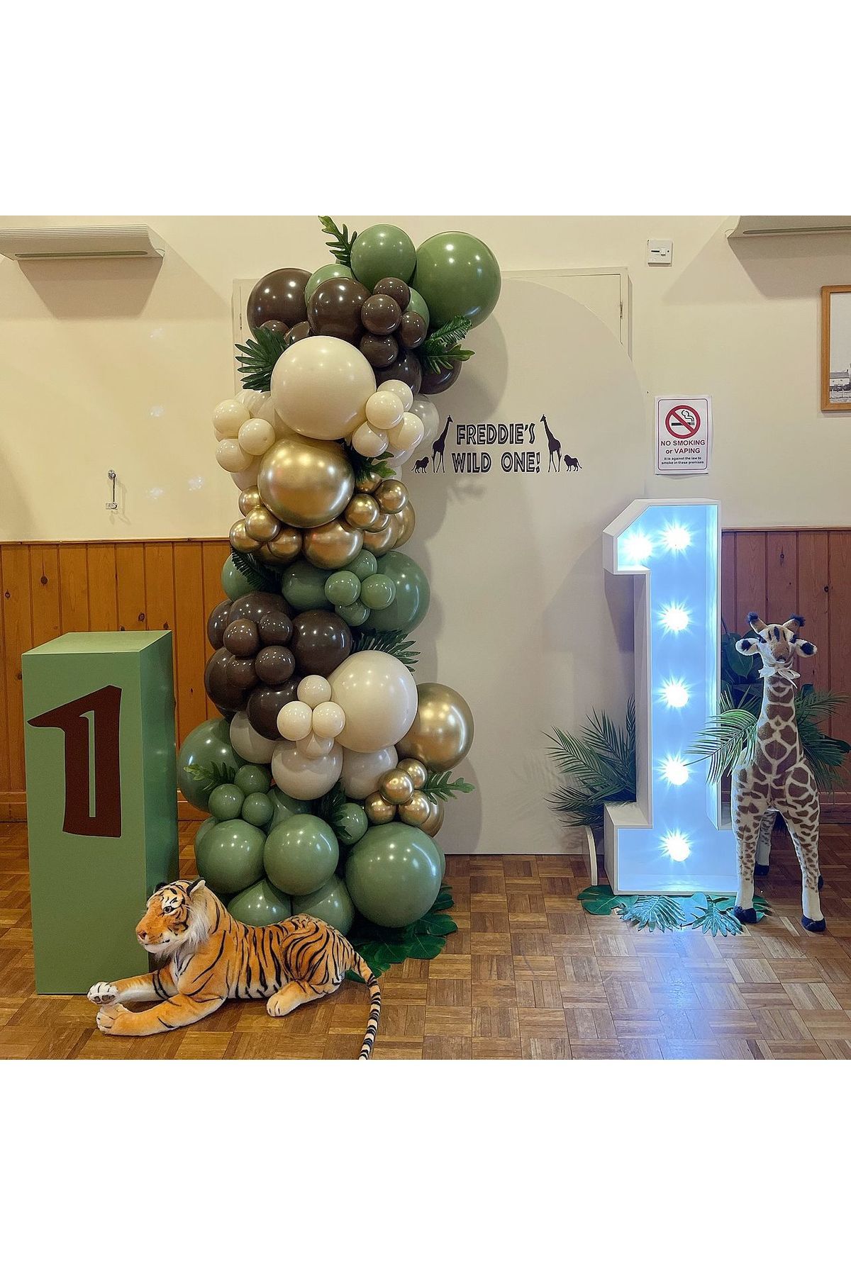 Çikolata Kahve Sütlü Kahve ve Küf Yeşili Balon Zinciri 100 Adet