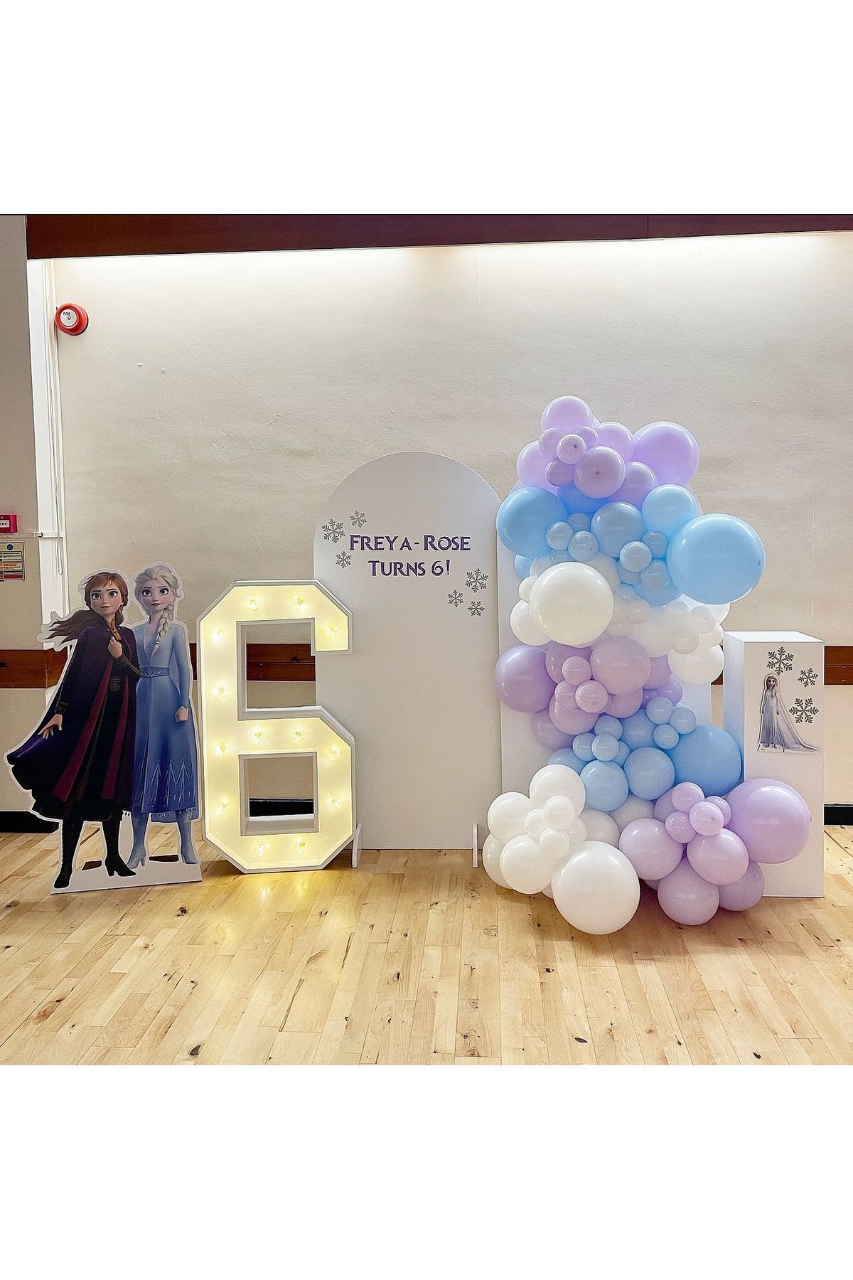 Makaron Lila Mavi ve Beyaz Balon Zinciri 100 Adet