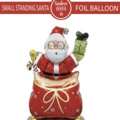 Ayaklı Küçük Noel Baba Folyo Balon  8439
