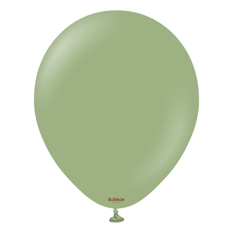 12'' Retro Balon Okaliptüs 100’lü