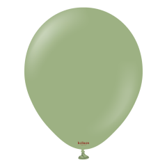 12'' Retro Balon Okaliptüs 100’lü