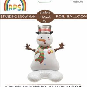 Ayaklı Kardan Adam Folyo Balon   3885