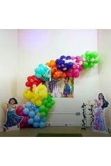 Pastel Tonlar Balon Zinciri 100 Adet