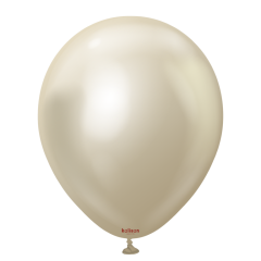 12'' Mirror Balon Beyaz Altın 50’li