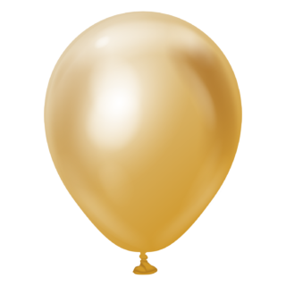 5'' Mirror Balon Gold 100 Adet