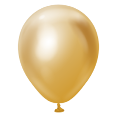 5'' Mirror Balon Gold 100 Adet