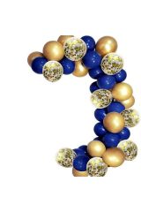 Lacivert Gold Zincir Balon Setleri