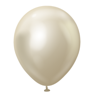 5'' Mirror Balon White Gold 100 Adet