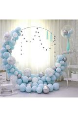 Mavi Makaron Zincir Balon Seti