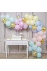 Makaron Balon Zinciri Seti 5 Metre 137 Adet Balon