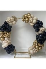 Krom Gold Gece Mavisi ve Deniz Kumu Balon Zinciri 100 Adet