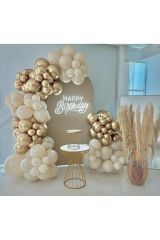 Krom Gold Ve Deniz Kumu Balon Zinciri 100 Adet