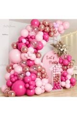 Pembe Fuşya Balon Zinciri 100 Adet
