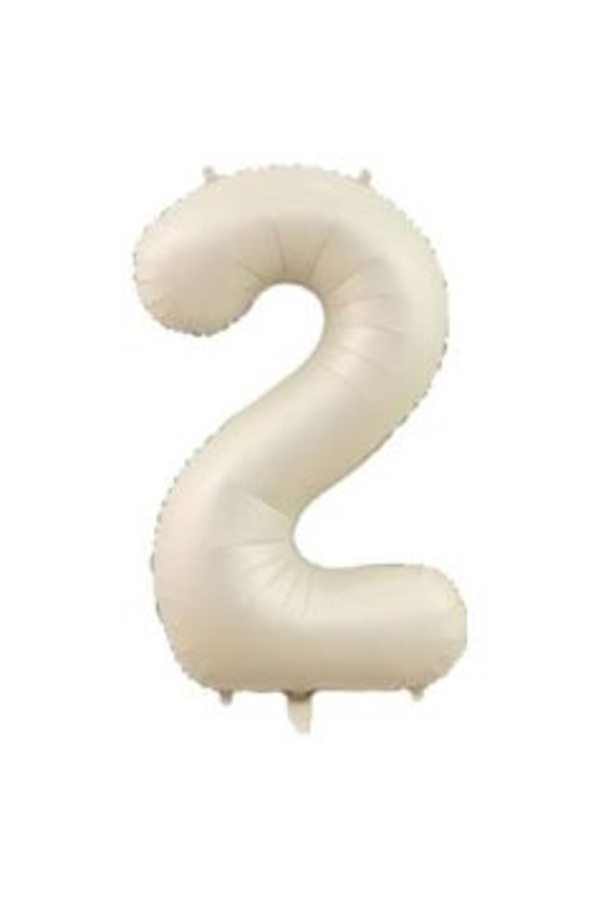 2 Rakam 34 Inc Krem Bej Renk Folyo Sayı Balon 76 Cm