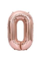 34'' 80 Cm Rose Gold Bronze Folyo Rakam Balon 0