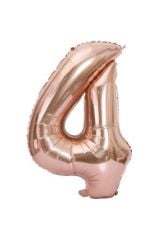 34'' 80 Cm Rose Gold Bronze Folyo Rakam Balon 4
