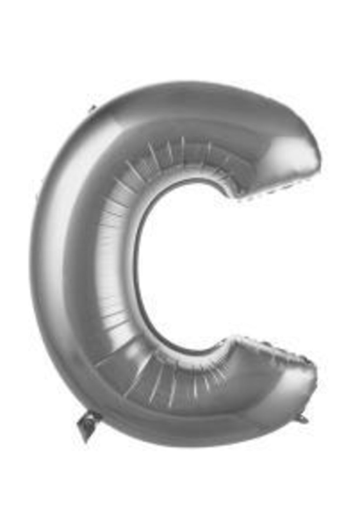 34 Inç 76 Cm Gümüş Folyo Harf Balon C