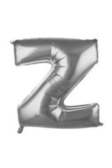 34 Inç 76 Cm Gümüş Folyo Harf Balon Z