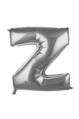 34 Inç 76 Cm Gümüş Folyo Harf Balon Z
