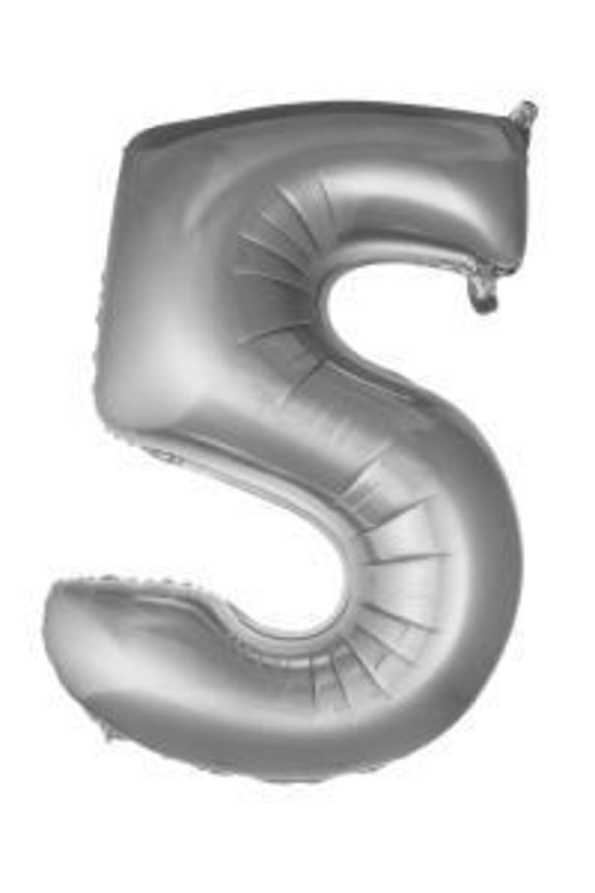 34 Inç 76 Cm Gümüş Folyo Rakam Balon 5