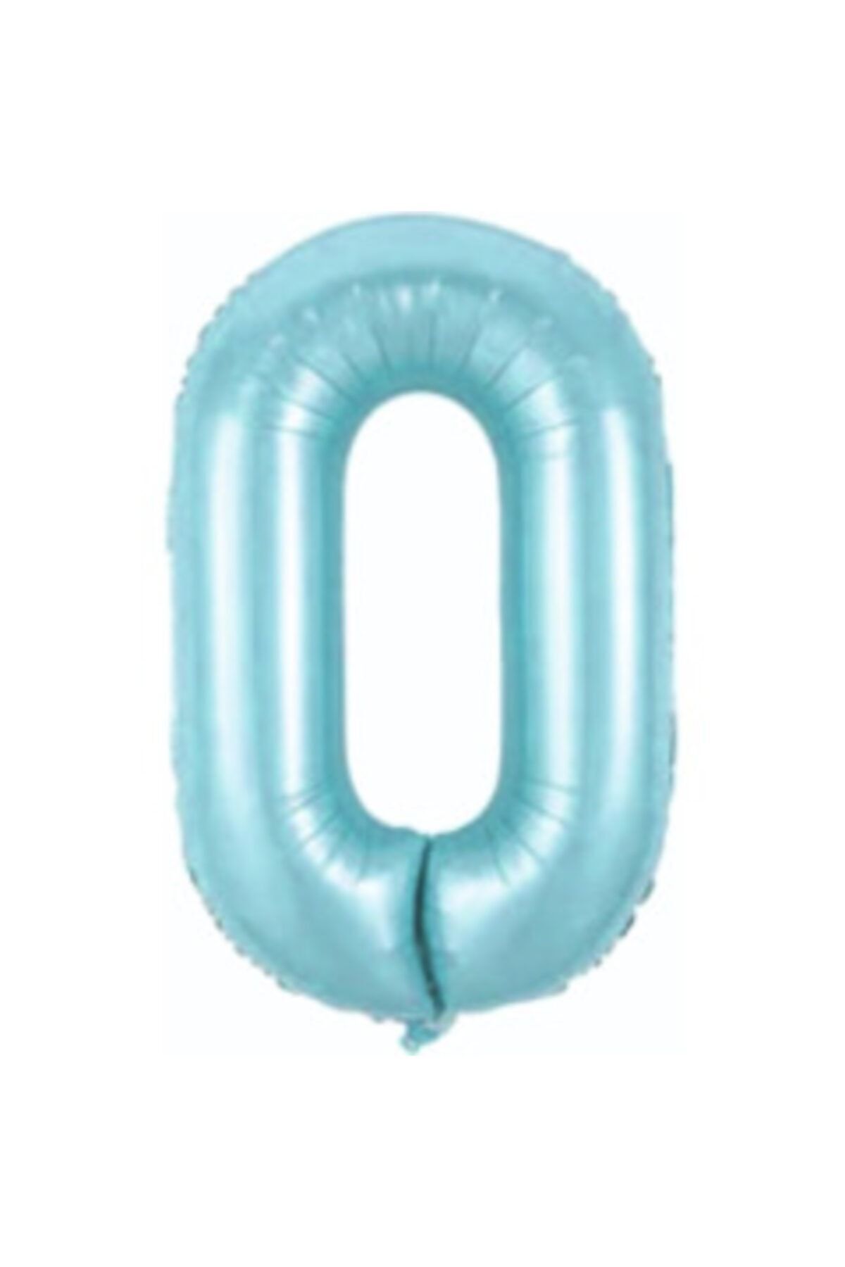 34 Inç 76 Cm Mavi Folyo Rakam Balon 0