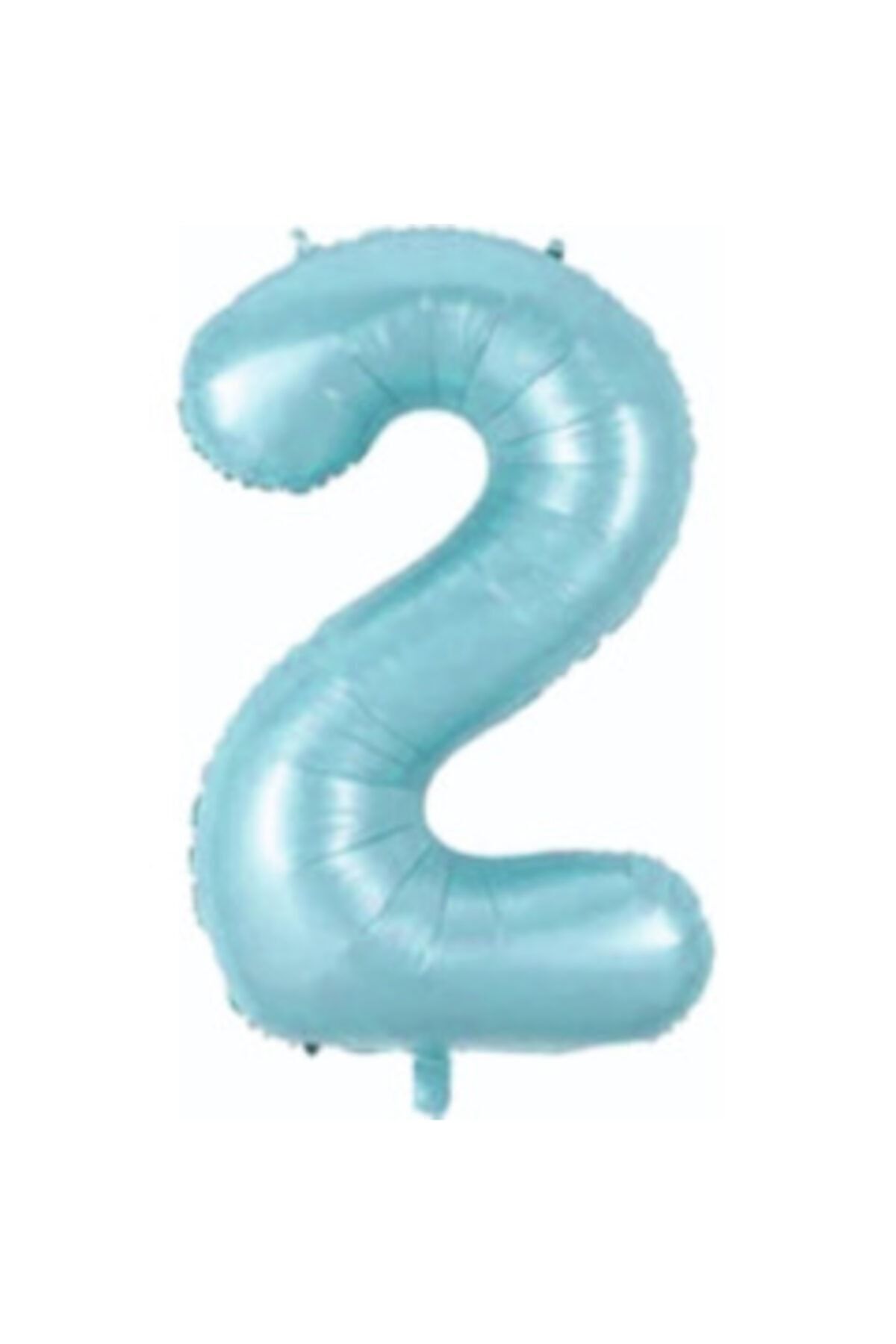 34 Inç 76 Cm Mavi Folyo Rakam Balon 2