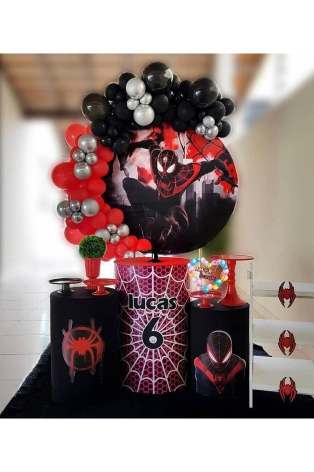 Örümcek Adam Konsept Balon Balon Zincir