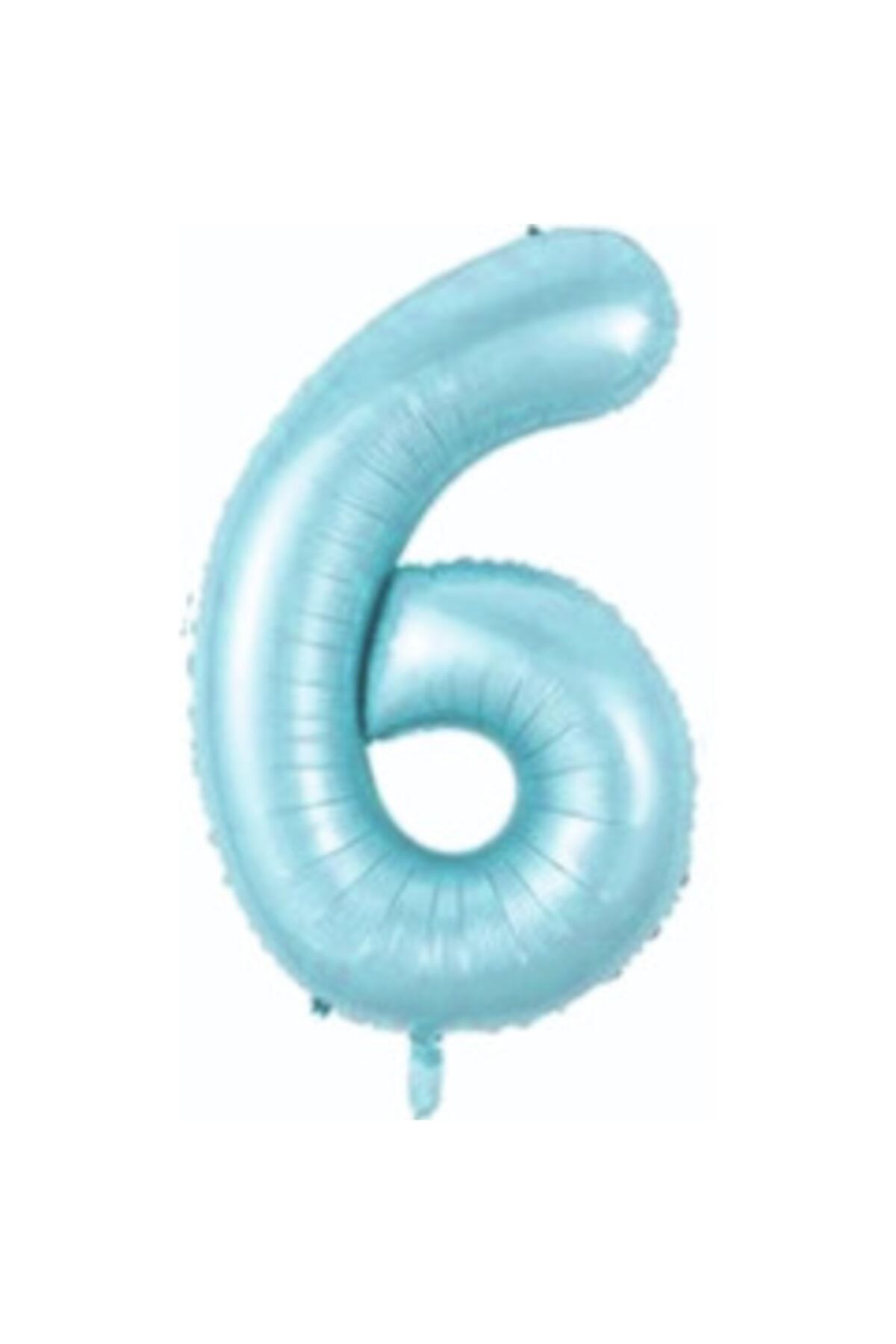34 Inç 76 Cm Mavi Folyo Rakam Balon 6