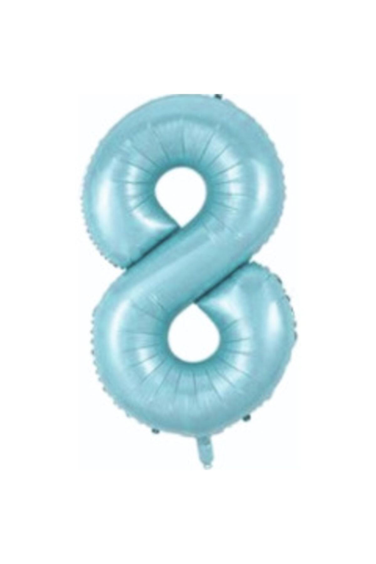 34 Inç 76 Cm Mavi Folyo Rakam Balon 8