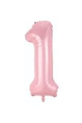 34 Inç 76 Cm Pembe Folyo Rakam Balon 1