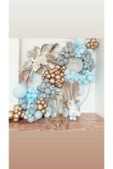 Pastel Balon Krom Gold Balon Konsept Balon Zinciri