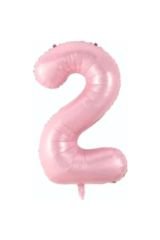 34 Inç 76 Cm Pembe Folyo Rakam Balon 2