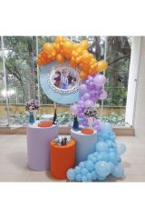 Pastel Balon Zincir Frozen Konsepte Uygun