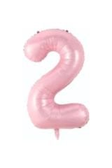 34 Inç 76 Cm Pembe Folyo Rakam Balon 2