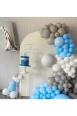 Pastel Balonlar Balon Zinciri