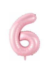 34 Inç 76 Cm Pembe Folyo Rakam Balon 6