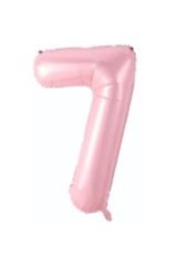 34 Inç 76 Cm Pembe Folyo Rakam Balon 7