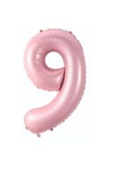 34 Inç 76 Cm Pembe Folyo Rakam Balon 9