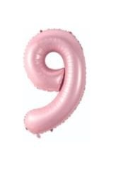 34 Inç 76 Cm Pembe Folyo Rakam Balon 9