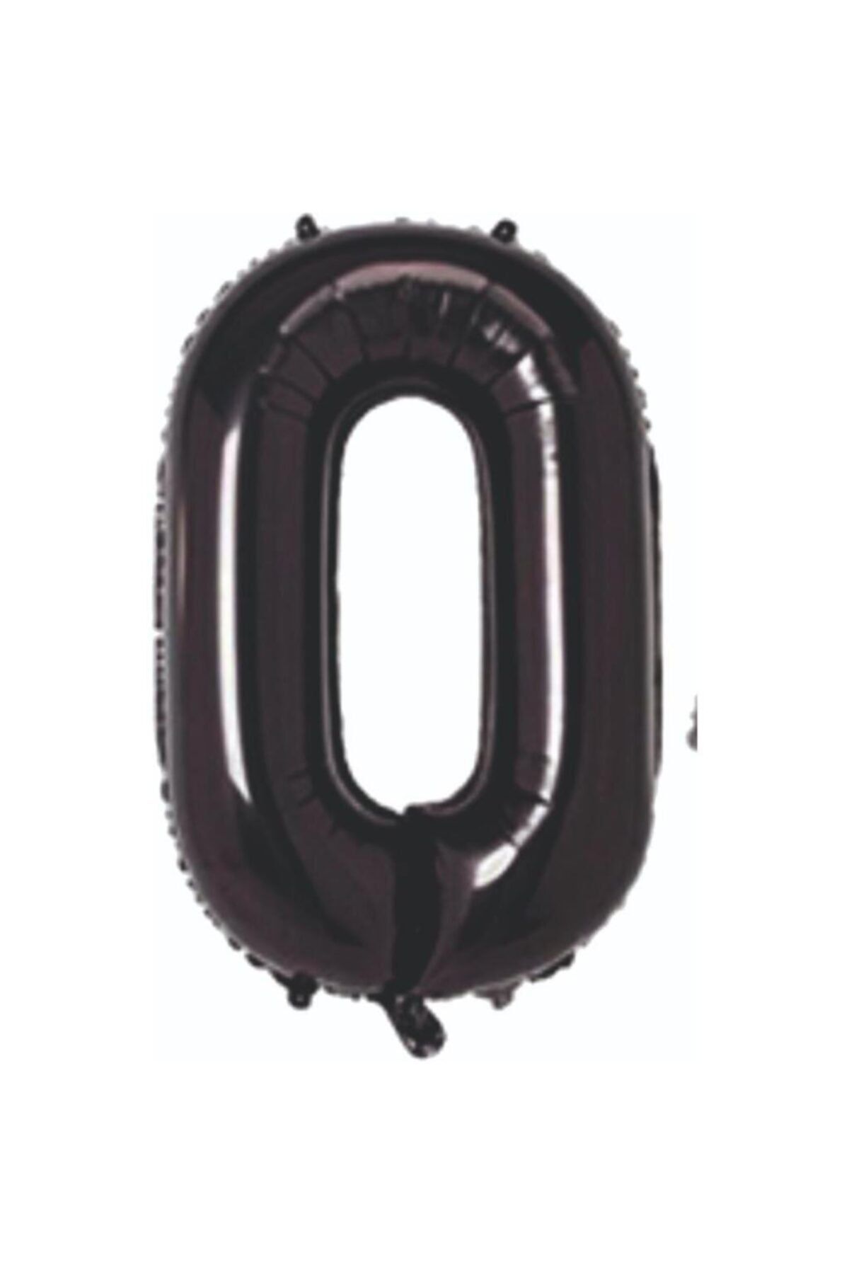 34 Inç 76 Cm Siyah Folyo Rakam Balon 0