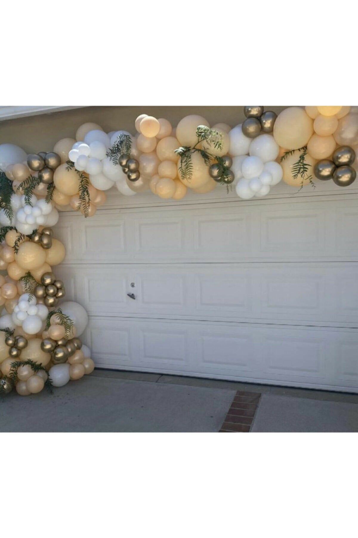 Pastel Balon Krom Gold Balon Zinciri