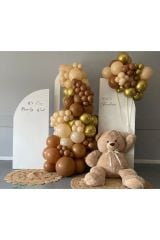 Krom Gold Karamel Ve Sütlü Kahve Balon Zinciri 100 Adet