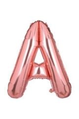 34 Inç 80 Cm Rose Gold Folyo Harf Balon A